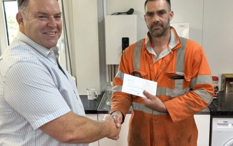 Chris Tobin is awarded the LIFE award