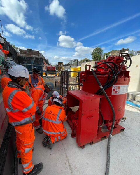 Grout mixing Capabilities with our Director